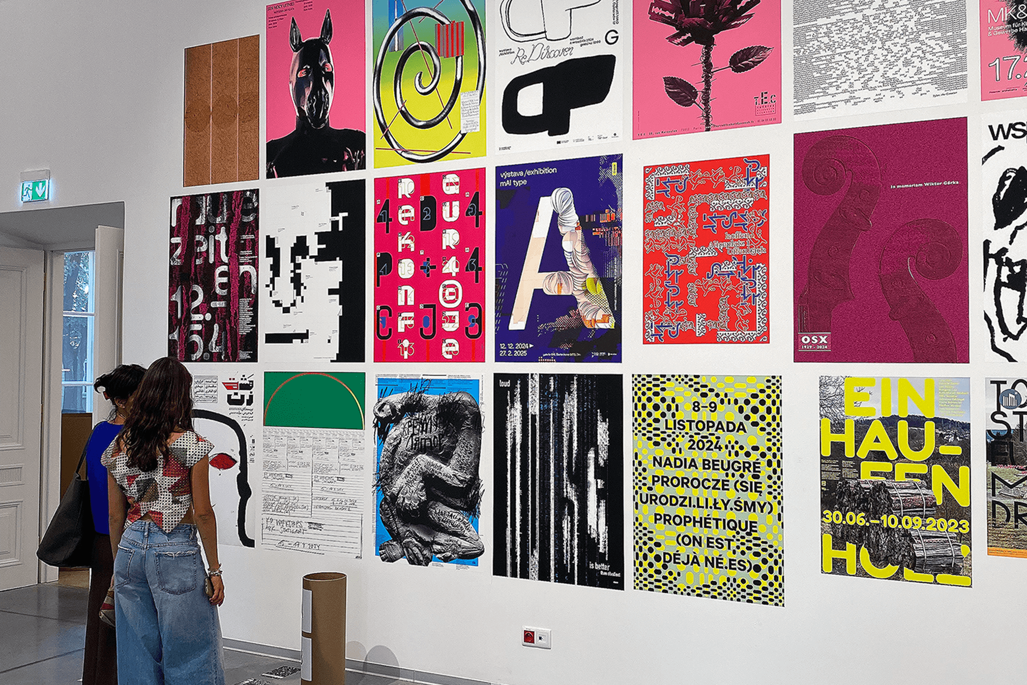 A poster of mAI type at the IPB in Warsaw